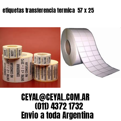 etiquetas transferencia termica  57 x 25