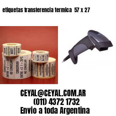 etiquetas transferencia termica  57 x 27