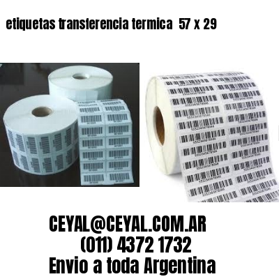 etiquetas transferencia termica  57 x 29