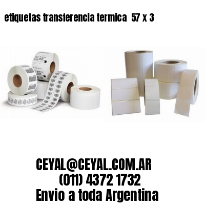 etiquetas transferencia termica  57 x 3