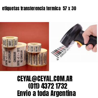 etiquetas transferencia termica  57 x 30