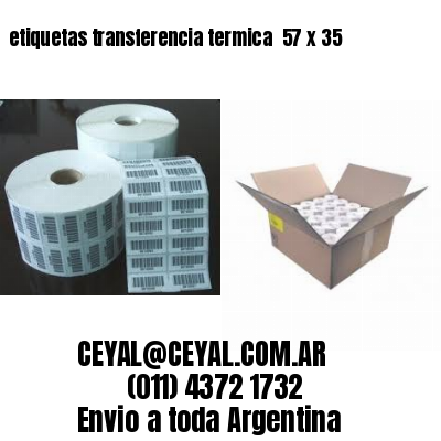 etiquetas transferencia termica  57 x 35