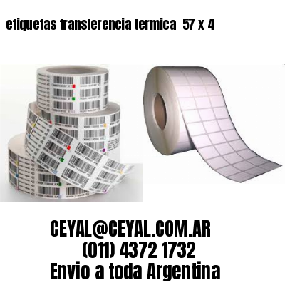 etiquetas transferencia termica  57 x 4