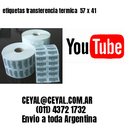 etiquetas transferencia termica  57 x 41