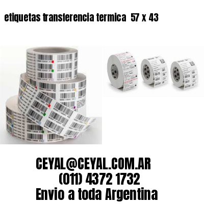 etiquetas transferencia termica  57 x 43