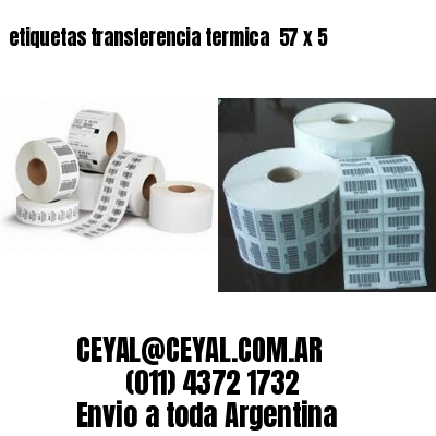 etiquetas transferencia termica  57 x 5