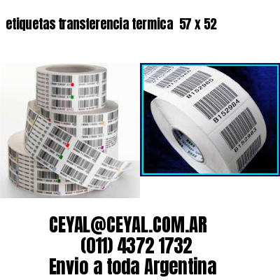 etiquetas transferencia termica  57 x 52