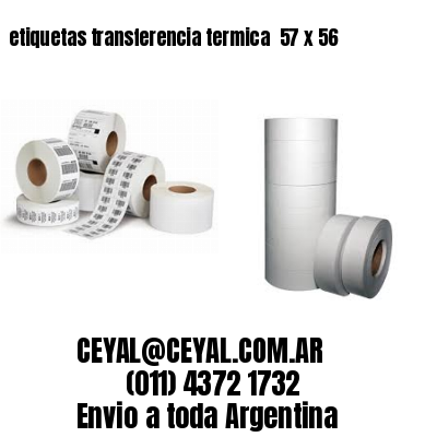 etiquetas transferencia termica  57 x 56