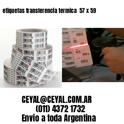 etiquetas transferencia termica  57 x 59