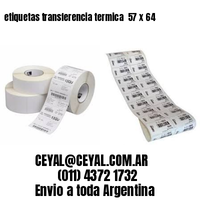 etiquetas transferencia termica  57 x 64