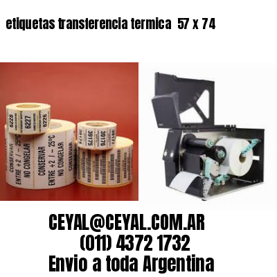 etiquetas transferencia termica  57 x 74