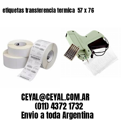 etiquetas transferencia termica  57 x 76