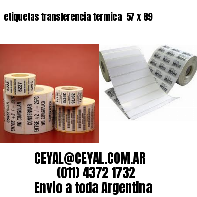etiquetas transferencia termica  57 x 89