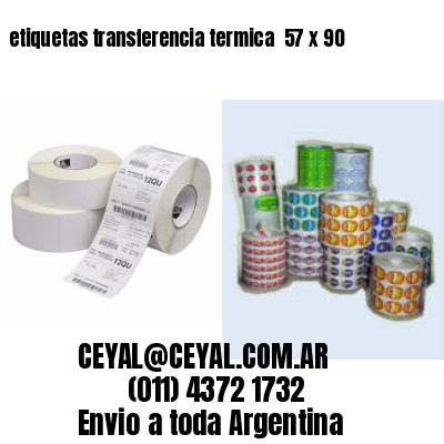 etiquetas transferencia termica  57 x 90