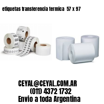 etiquetas transferencia termica  57 x 97