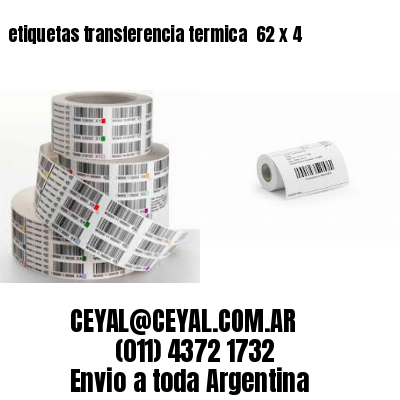 etiquetas transferencia termica  62 x 4