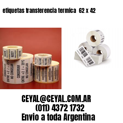 etiquetas transferencia termica  62 x 42