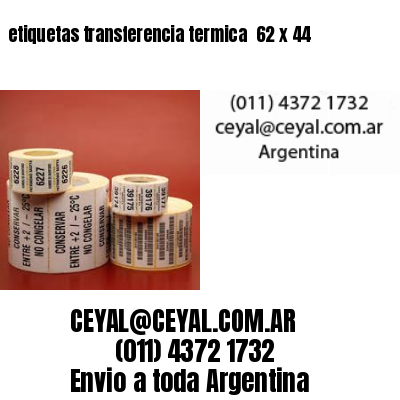 etiquetas transferencia termica  62 x 44