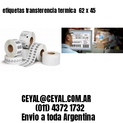 etiquetas transferencia termica  62 x 45