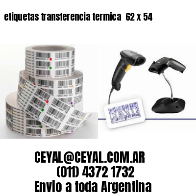etiquetas transferencia termica  62 x 54