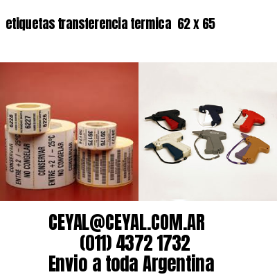 etiquetas transferencia termica  62 x 65