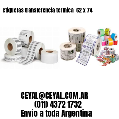 etiquetas transferencia termica  62 x 74