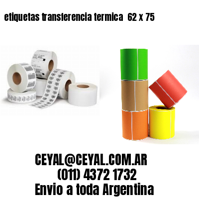 etiquetas transferencia termica  62 x 75