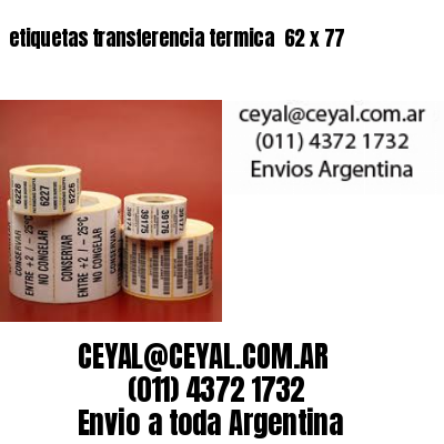 etiquetas transferencia termica  62 x 77