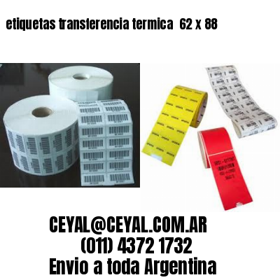 etiquetas transferencia termica  62 x 88