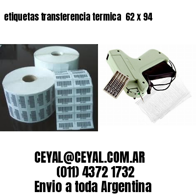 etiquetas transferencia termica  62 x 94