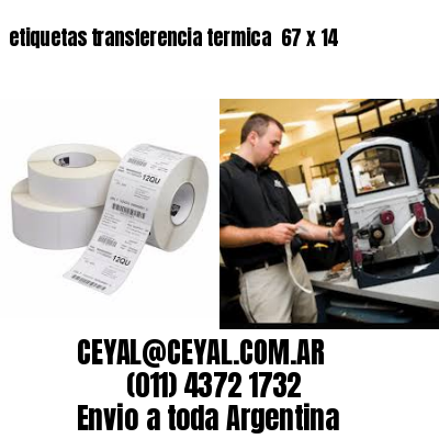 etiquetas transferencia termica  67 x 14