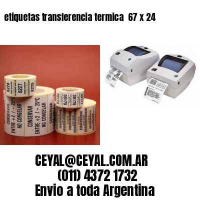 etiquetas transferencia termica  67 x 24