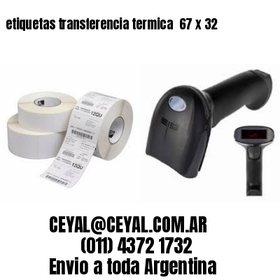 etiquetas transferencia termica  67 x 32