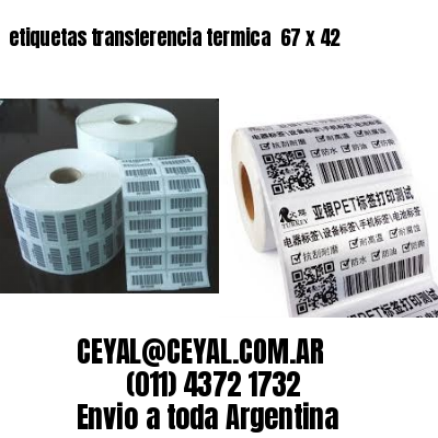etiquetas transferencia termica  67 x 42