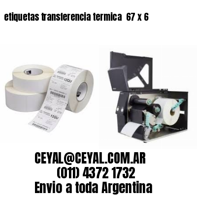 etiquetas transferencia termica  67 x 6