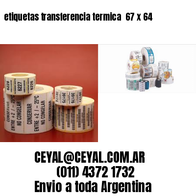 etiquetas transferencia termica  67 x 64