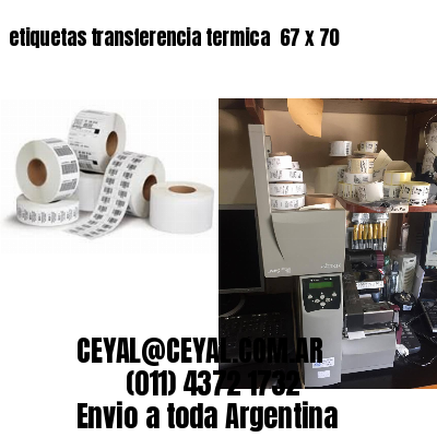 etiquetas transferencia termica  67 x 70