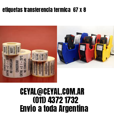 etiquetas transferencia termica  67 x 8
