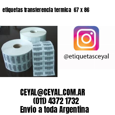 etiquetas transferencia termica  67 x 86