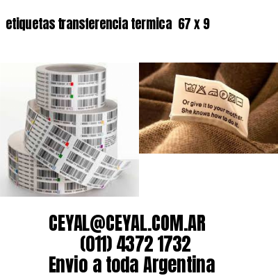 etiquetas transferencia termica  67 x 9