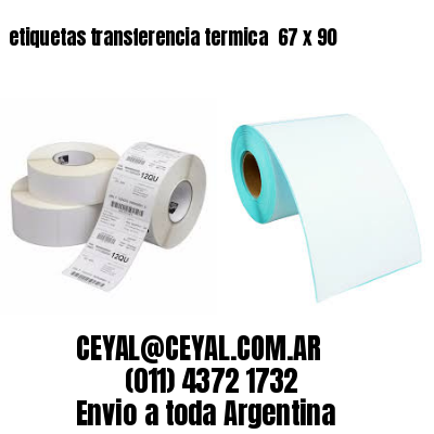 etiquetas transferencia termica  67 x 90