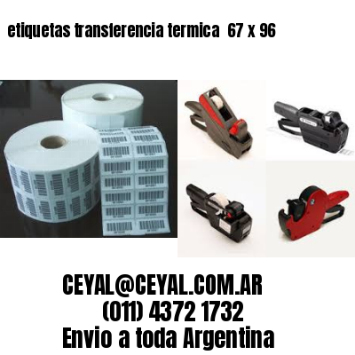 etiquetas transferencia termica  67 x 96
