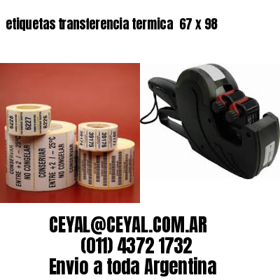 etiquetas transferencia termica  67 x 98