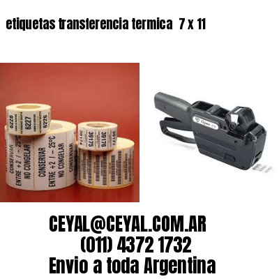 etiquetas transferencia termica  7 x 11