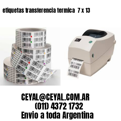 etiquetas transferencia termica  7 x 13