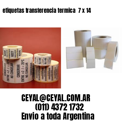 etiquetas transferencia termica  7 x 14