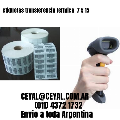 etiquetas transferencia termica  7 x 15