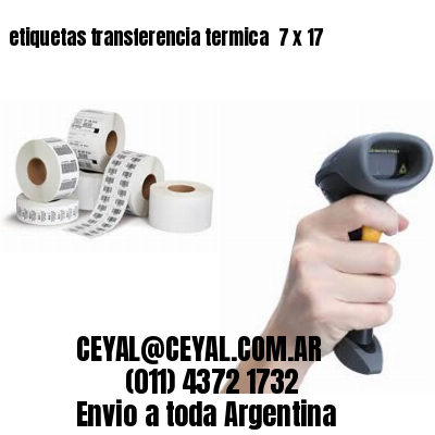 etiquetas transferencia termica  7 x 17
