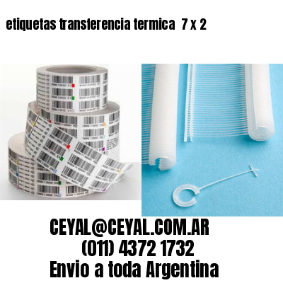 etiquetas transferencia termica  7 x 2