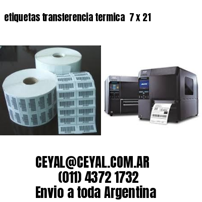 etiquetas transferencia termica  7 x 21